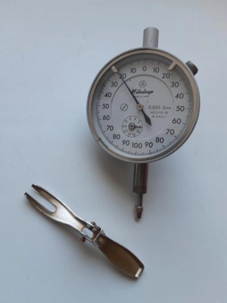 Индикатор часового типа  0,001 мм-2 мм (Mitutoyo) цена деления 1 мкм.Дополнитель. . фото 4