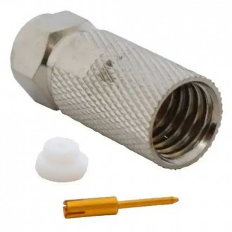 Штекер F на кабель RG-11, накрутка. Киев. фото 1