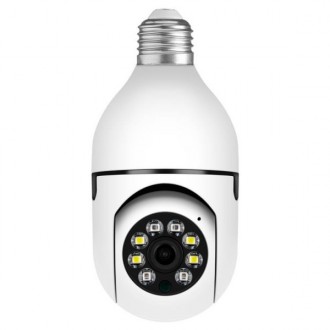  бездротова поворотна WIFI камера «лампочка» YIIOT-17. Універсальна камера з дат. . фото 2