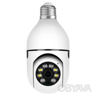 бездротова поворотна WIFI камера «лампочка» YIIOT-17. Універсальна камера з дат. . фото 1
