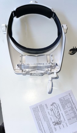 Лупа бінокулярна MG81000-SC налобна з Led підсвічуванням, 1.5X, 2.0X, 3.5X, 8X, . . фото 5