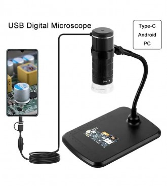 Микроскоп цифровой 1000Х USB, 8шт LED, 0.3 Mega Pixels, SR1000X
Разрешение изобр. . фото 3