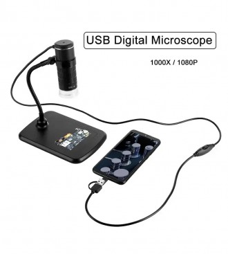 Микроскоп цифровой 1000Х USB, 8шт LED, 0.3 Mega Pixels, SR1000X
Разрешение изобр. . фото 4