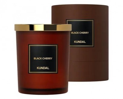 Kundal Perfume Natural Soy Candle Black Cherry – це ароматна свічка, яка допомаг. . фото 4