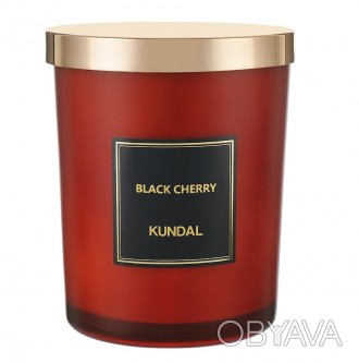 Kundal Perfume Natural Soy Candle Black Cherry – це ароматна свічка, яка допомаг. . фото 1