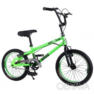 Велосипед BMX 18' T-21861 green /1/. . фото 1