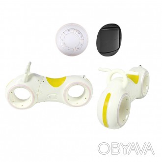 Біговел GS-0020 White/Yellow Bluetooth LED-подсветка кор./1/. . фото 1