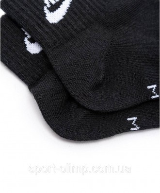 Носки NIKE Everyday Esentials Ankle 3-pack black — SK0110-010 идеально подойдут . . фото 6