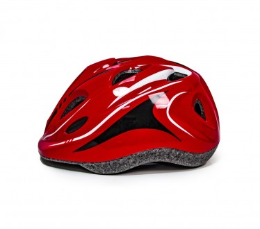 Шлем с регулировкой размера Красный цвет. . фото 2