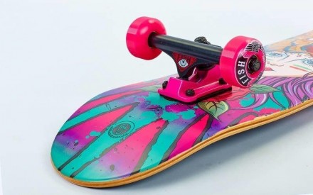 СкейтБорд деревянный от Fish Skateboard Girl and Tiger оптом. . фото 4