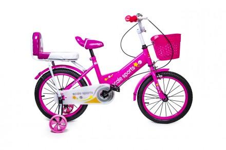 Велосипед 16 "Scale Sports" Розовый T15, Ручной и Дисковый Тормоз оптом. . фото 5