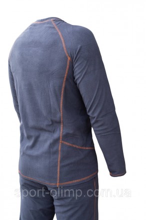 Чоловіча флісова термобілизна Tramp Microfleece комплект (футболка+штани) grey U. . фото 5