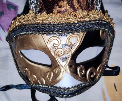 Венецианская, карнавальная маска шута, косплей, вечеринки, ручная работа, три ро. . фото 8