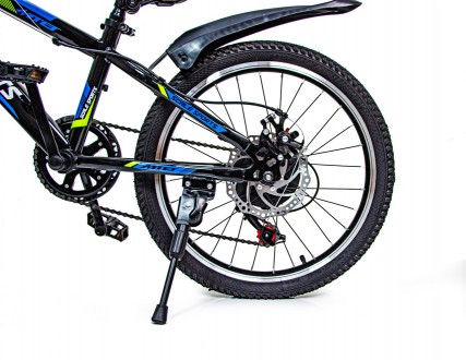 Велосипед 20 Scale Sports Синий Ручной и Дисковый Тормоз. . фото 3