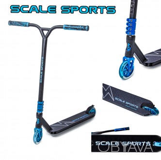 Трюковый самокат Scale Sports Adrenaline 110mm Синий. . фото 1