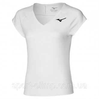 Футболка MIZUNO Tee White - это элегантная и функциональная спортивная одежда от. . фото 2