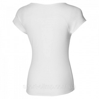 Футболка MIZUNO Tee White - это элегантная и функциональная спортивная одежда от. . фото 3