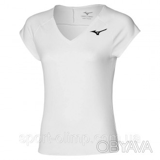 Футболка MIZUNO Tee White - это элегантная и функциональная спортивная одежда от. . фото 1