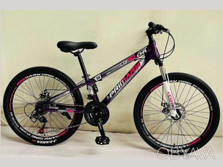 Велосипед Спортивний Corso «Primary» 24"" дюймів PRM-24693 (1) рама сталева 11``. . фото 1