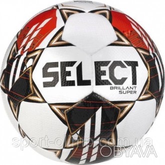 Мяч футбольный Select BRILLANT SUPER FIFA (HS) v23 белый, красный размер 5 36159. . фото 1