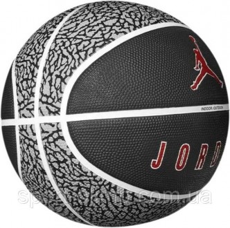 Мяч баскетбольный Nike JORDAN PLAYGROUND 2.0 8P DEFLATED WOLF GREY/BLACK/WHITE/V. . фото 3