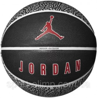 Мяч баскетбольный Nike JORDAN PLAYGROUND 2.0 8P DEFLATED WOLF GREY/BLACK/WHITE/V. . фото 2