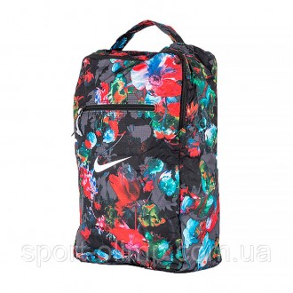 Спортивная сумка Nike NK STASH SHOE BAG - AOP Разноцветный One size (7dDV3087-01. . фото 5