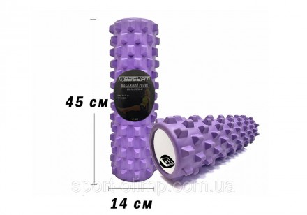 Упражнения с массажным роликом Grid Roller EasyFit PRO позволяют расслабить мышц. . фото 2