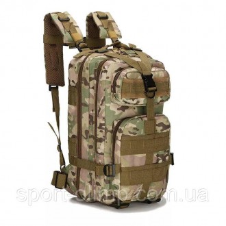 Практичний та місткий тактичний штурмовий триденний рюкзак, що має два основні в. . фото 2
