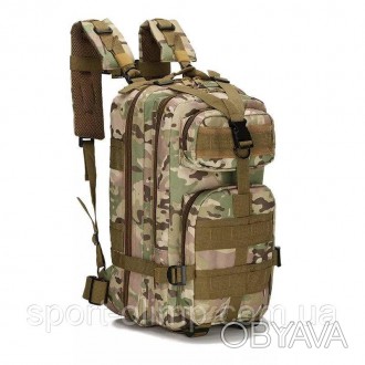 Практичний та місткий тактичний штурмовий триденний рюкзак, що має два основні в. . фото 1