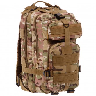 Практичний та місткий тактичний штурмовий рюкзак, що має два основні відділення . . фото 2