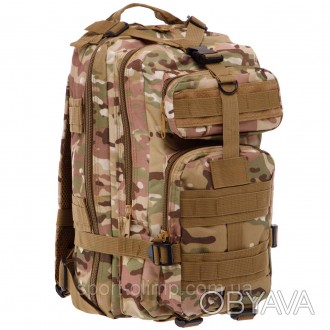 Практичний та місткий тактичний штурмовий рюкзак, що має два основні відділення . . фото 1