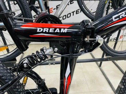 Складаний двопідвісний велосипед Crosser Dream Folding 26" (рама 16.5) чорно-чер. . фото 7