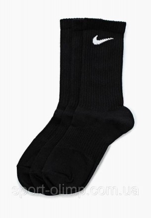 Функціональні спортивні шкарпетки Nike Lightweight Crew 3-pack black — SX4704-00. . фото 7