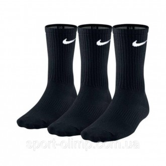 Функціональні спортивні шкарпетки Nike Lightweight Crew 3-pack black — SX4704-00. . фото 2