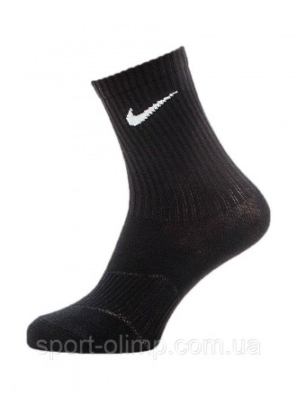 Функціональні спортивні шкарпетки Nike Lightweight Crew 3-pack black — SX4704-00. . фото 6