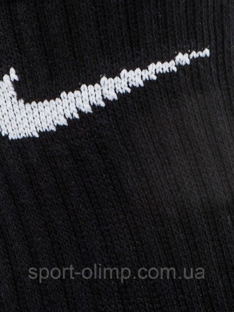 Функціональні спортивні шкарпетки Nike Lightweight Crew 3-pack black — SX4704-00. . фото 8