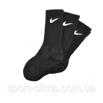 Функціональні спортивні шкарпетки Nike Lightweight Crew 3-pack black — SX4704-00. . фото 4