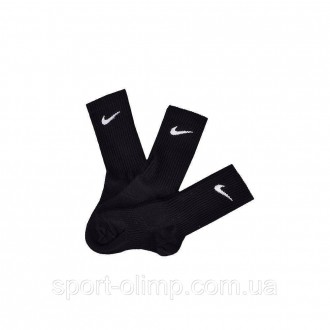 Функціональні спортивні шкарпетки Nike Lightweight Crew 3-pack black — SX4704-00. . фото 5
