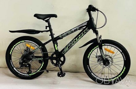 Дитячий спортивний велосипед 20’’ CORSO «Crank» CR-20608 (1) сталева рама, облад. . фото 1