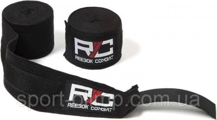 Бинты для бокса Reebok Combat Hand Wraps черный 180 (457,2 см) RSCB-11158
80-дюй. . фото 3
