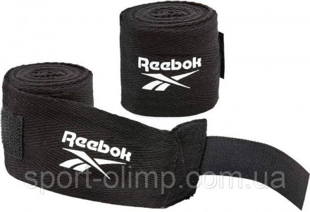 Бинты для бокса Reebok Hand Wraps черный 250 см RSCB-12005BK
2,5 м в длину для п. . фото 3