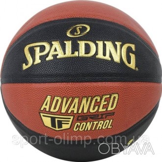 Баскетбольный Мяч Spalding Advanced Grip Control черный, оранжевый размер 7 7687. . фото 1