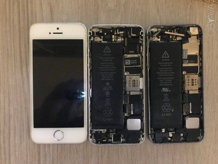 Три Iphone 5s на запчастини або під ремонт. Один повністю цілий але не вмикаєтьс. . фото 3