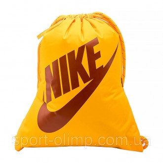 Рюкзак-сумка Nike NK HERITAGE DRAWSTRING Оранжевый One size (7dDC4245-717 One si. . фото 2