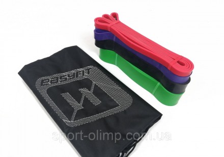 Спортивная резина EasyFit 2-65 кг из 4 шт рекомендуется для фитнес-центров и пер. . фото 4