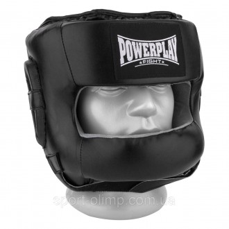 Боксерский шлем тренировочный PowerPlay 3067 з бампером PU + Amara Черный M
Назн. . фото 4