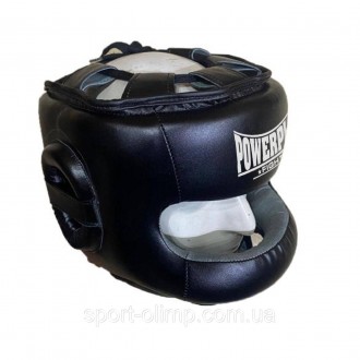 Боксерский шлем тренировочный PowerPlay 3067 з бампером PU + Amara Черный M
Назн. . фото 11