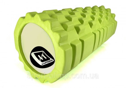 Упражнения с массажным роллером EasyFit Grid Roller 1.1 33 см позволяют расслаби. . фото 4