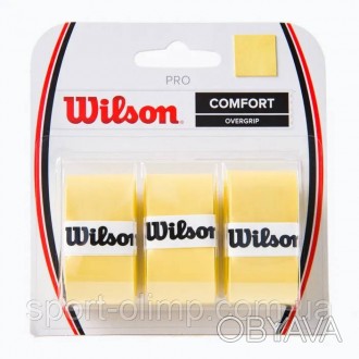 Обмотка Wilson pro overgrip yellow 3pack WRZ4014
Намотка Wilson - це еластична н. . фото 1
